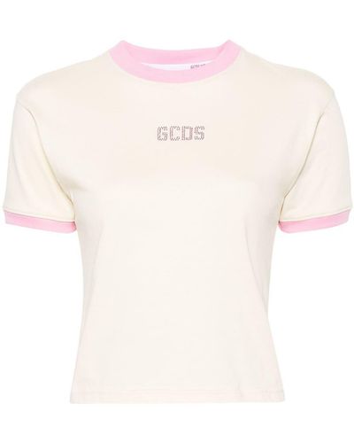 Gcds T-Shirt With Decoration - White