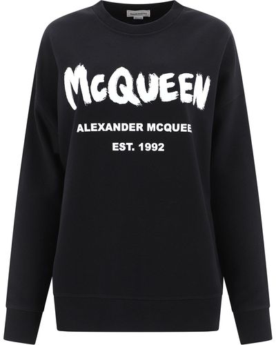 Alexander McQueen "graffiti" Sweatshirt - Black