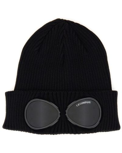 C.P. Company Beanie Hat - Black