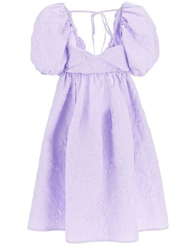 Cecilie Bahnsen 'susanna' Short Dress - Purple