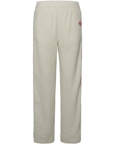 Casablancabrand Ivory Cashmere Blend Trousers - Grey