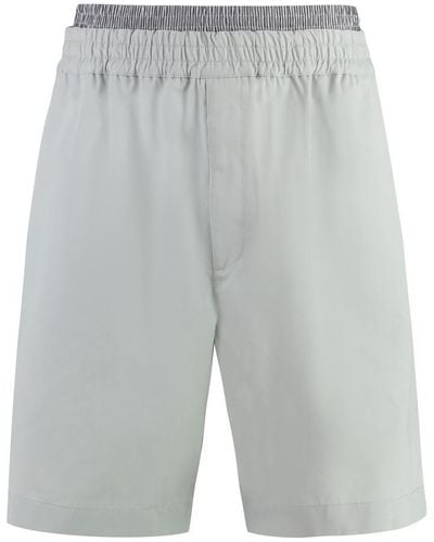 Bottega Veneta Cotton Bermuda Shorts - Grey
