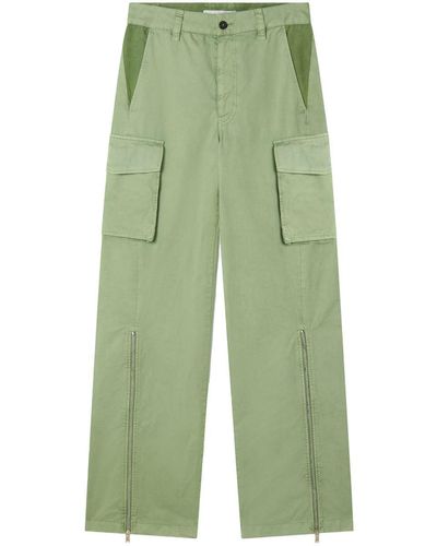 Stella McCartney Cotton Cargo Pants - Women's - Cotton - Green