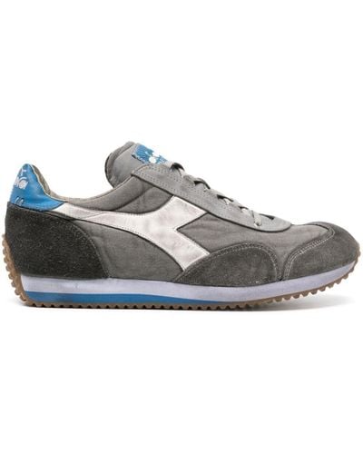 Diadora Equipe H Dirty Stone Wash Evo Trainer Shoes - Grey