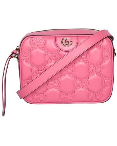 Ophidia small GG tote bag in pink canvas | GUCCI® SG
