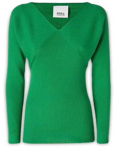 Erika Cavallini Semi Couture Knitwear - Green
