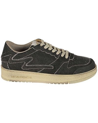 METAL GIENCHI Icx Low Leather Trainers - Black