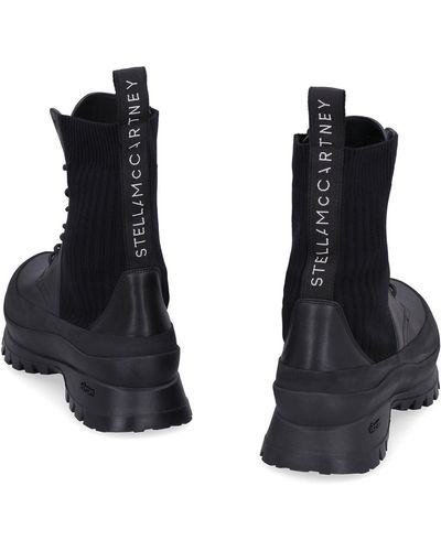 Stella McCartney Trace Chelsea Combat Boots - Black
