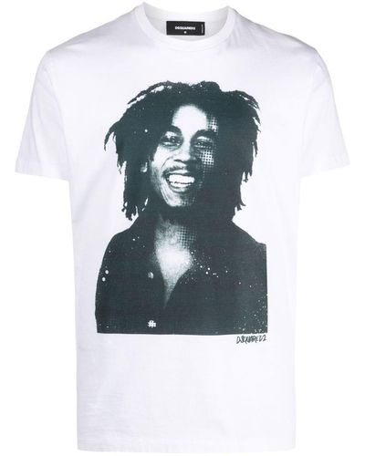 DSquared² Bob Marley Cool T-shirt - Blue