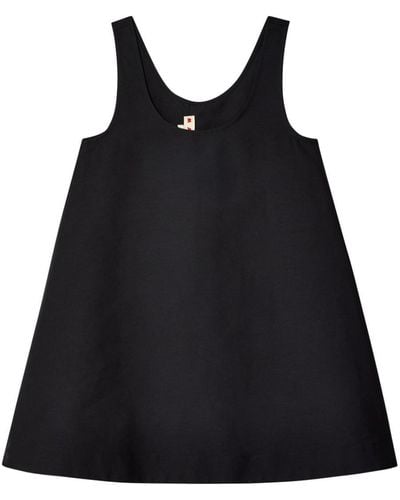 Marni Sleeveless Cotton Minidress - Black