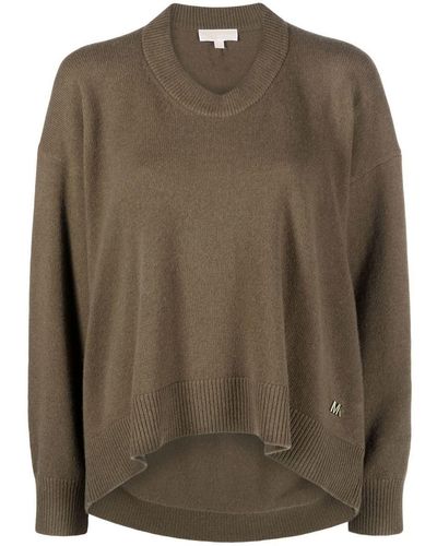 Michael Kors Oversize Knitted Sweater - Brown