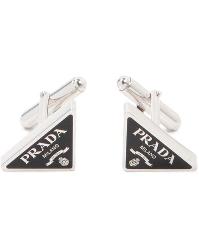 Prada Silver Cufflinks - Metallic