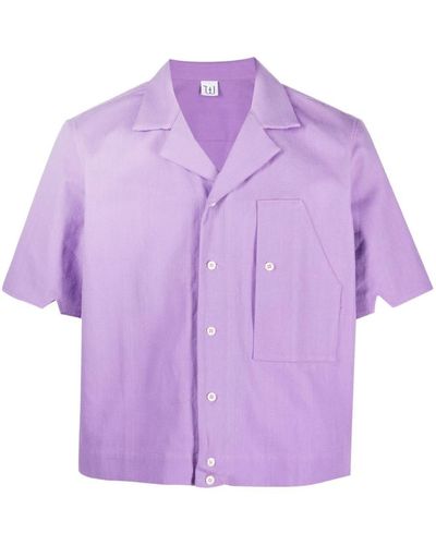 Winnie New York Short Sleeve Shirt Clothing - Purple
