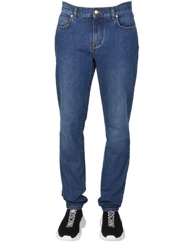 Blue Moschino Jeans for Men | Lyst