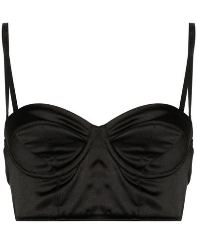 Blumarine Bustier Style Bra - Black