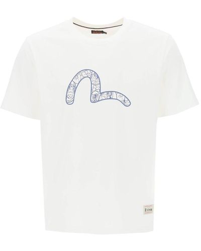 Evisu Graffiti Daruma Print T-shirt - White