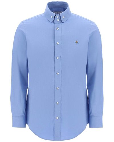 Vivienne Westwood Two Button Krall Shirt - Blue