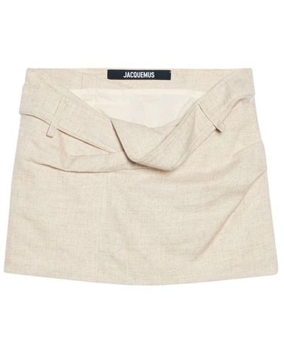 Jacquemus Mini Skirts - Natural