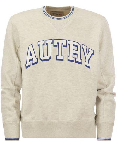 Autry Crew-neck Sweatshirt With Logo - White