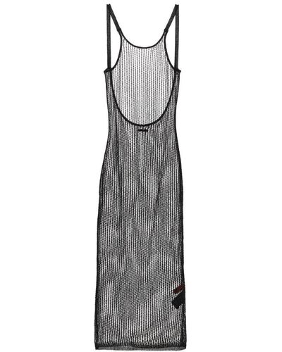 Heron Preston 'net Knit' Dress - Gray