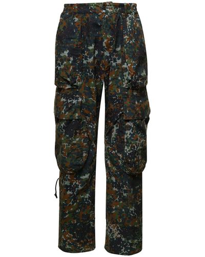 DSquared² Cargo Pants With Camo Print - Grey