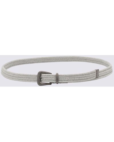 Brunello Cucinelli Linen Belt - Metallic