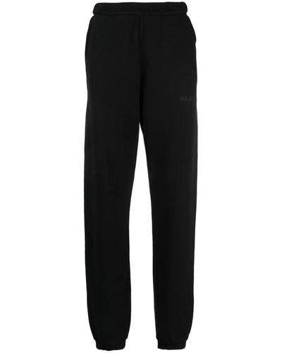 The Attico Penny Track Trousers With Embossed Logo - Black