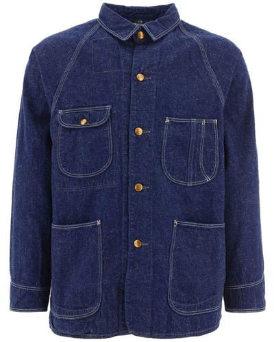 Orslow "1950's" Overshirt Jacket - Blue