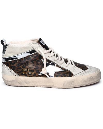 Golden Goose Brown Leather Sneakers