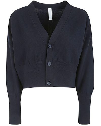 CFCL Garter Cropped Cardigan Clothing - Blue