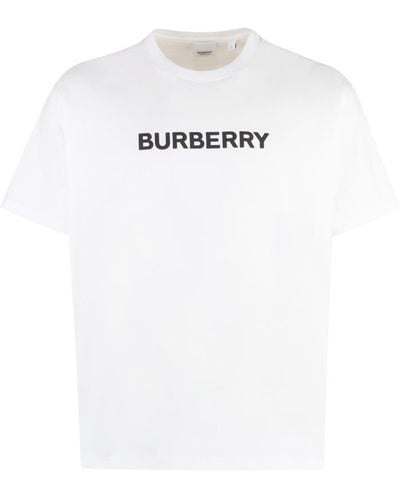 Burberry Cotton Crew-Neck T-Shirt - White