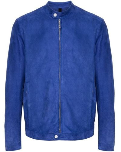 Tagliatore Leather Jackets - Blue