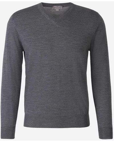 Canali Merino Wool Sweater - Gray