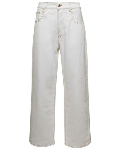 Jacquemus 'La De Nîmes' Oversize Jeans - Gray