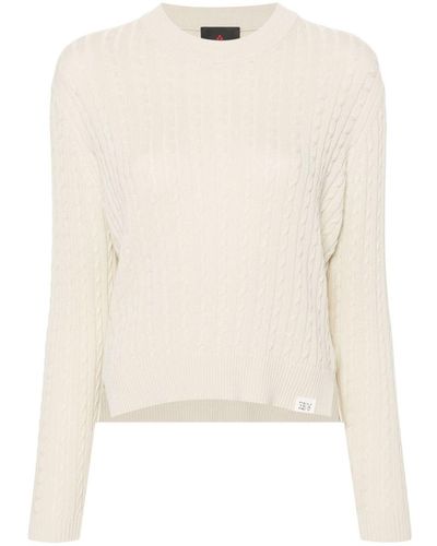 Peuterey Cotton Crewneck Sweater - Natural