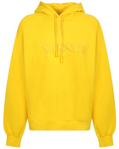 Sunnei Cotton Sweatshirt - Yellow