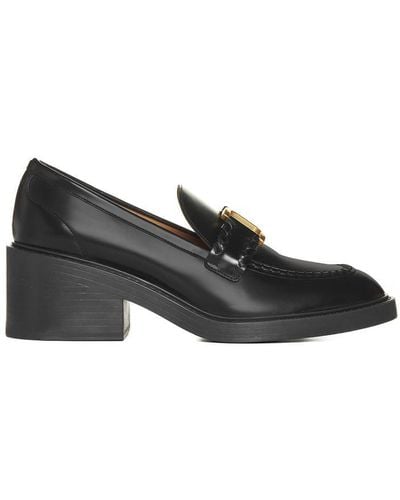 Chloé Leather Marcie Loafers 25 - Black