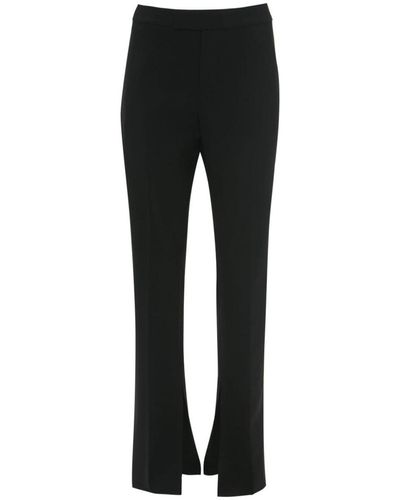JW Anderson Front-slit Straight-leg Trousers - Black