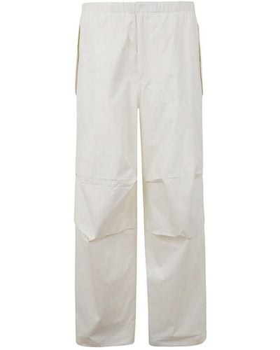 Jil Sander 50 Aw 30 Fit 2 Loose Fit Trousers Clothing - White