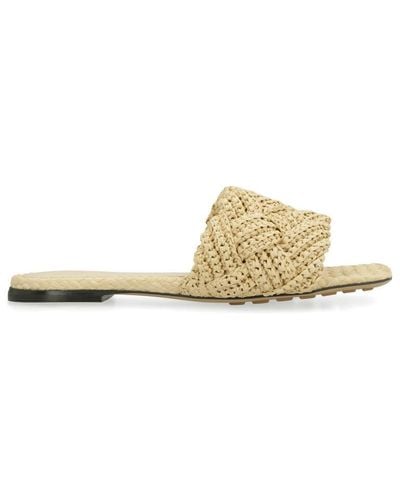 Bottega Veneta Lido Flat Sandals - Natural