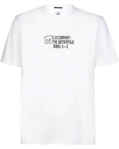 C.P. Company The Metropolis Series Graphic Reverse White T-shirt