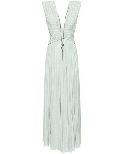 Elisabetta Franchi V-Neck Dress - White