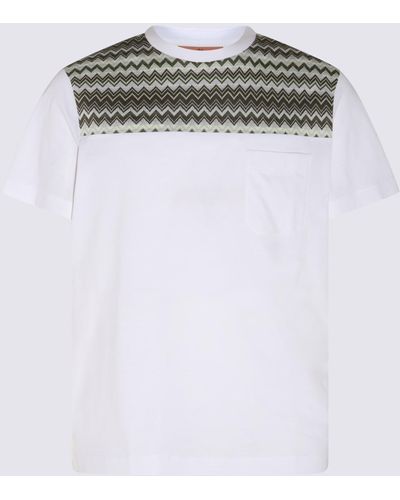 Missoni Multicolor Cotton T-Shirt - White
