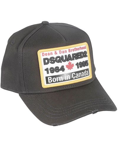 DSquared² Baseball Cap With Logoed Patch - Black
