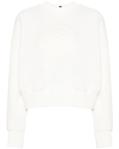 Gucci Logo Cotton Sweatshirt - White