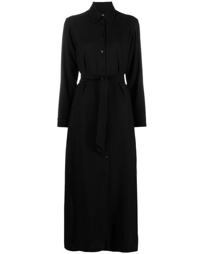 A.P.C. Gwyneth Belted Shirtdress - Black