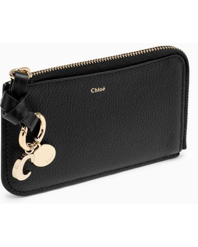 Chloé Zipped Card Case - Black