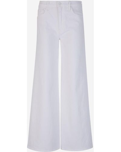 Mother Wide Leg Jeans - White