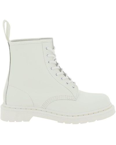 Dr. Martens Dr.martens 1460 Mono Smooth Lace-up Combat Boots - White