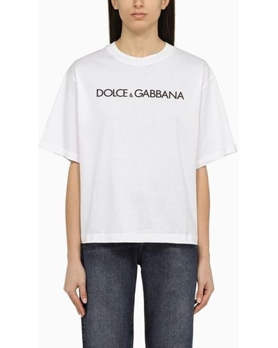 Dolce & Gabbana Dolce&Gabbana Crew-Neck T-Shirt With Logo In - White